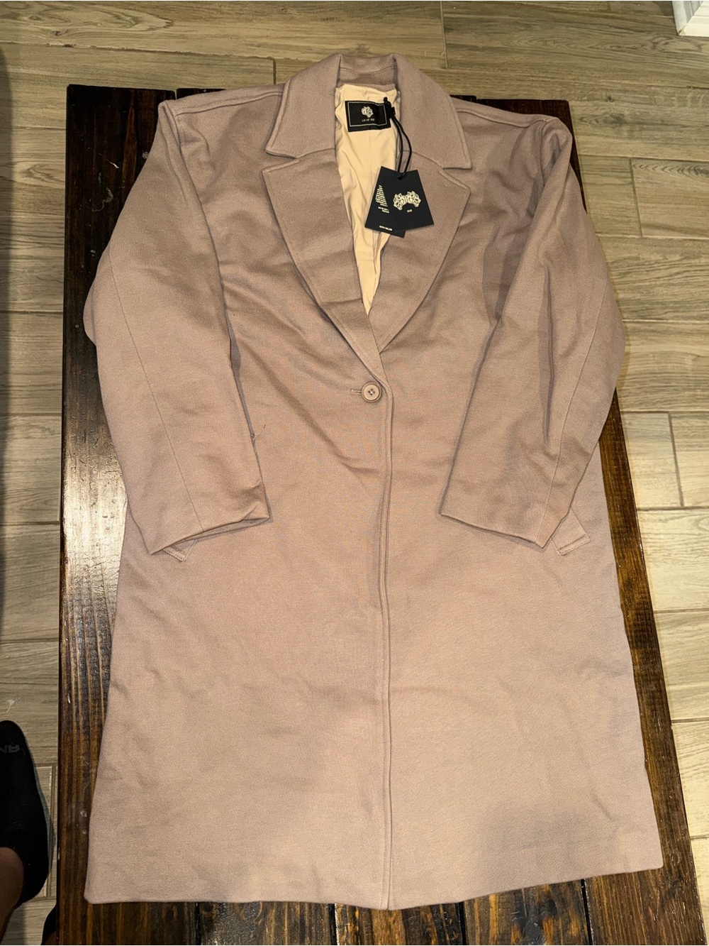 Darc Sport Single-Button Trench Coat - Blush